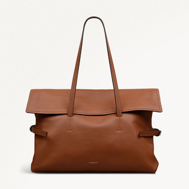 Radley London Fleet Street - Medium Flapover Shoulder - Toffee
