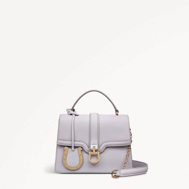 Radley London Kentucky Derby SS25 - Small Flapover Grab - Thistle