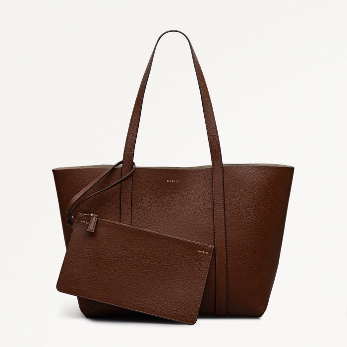 Radley London Hanbury Row - Large Open Top Tote - Chocolate