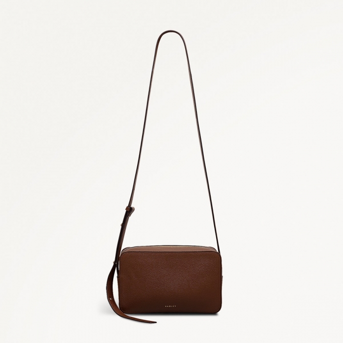 Radley London Duchess Close - Small Ziptop Cross Body - Chocolate