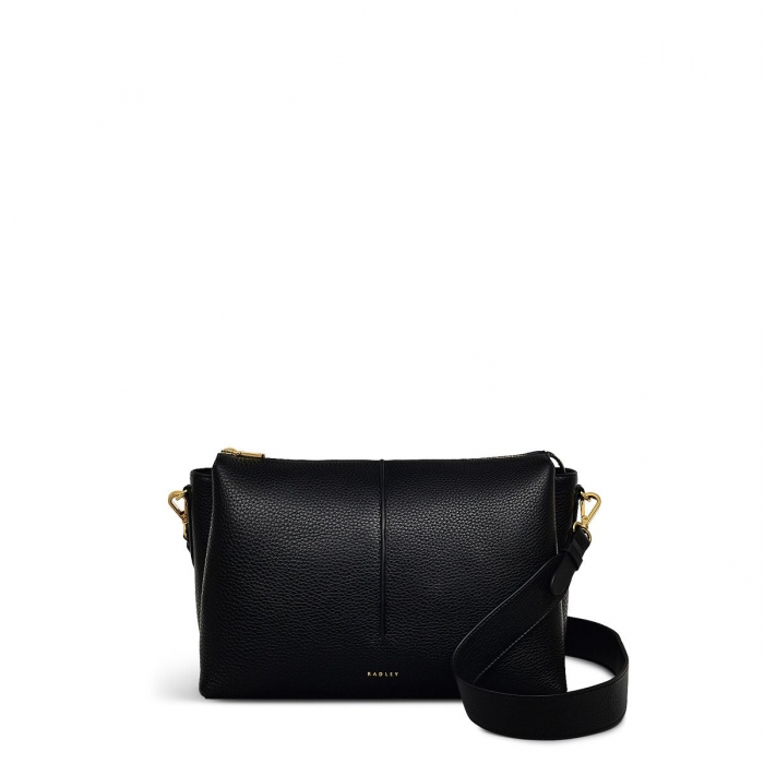 Radley London Hillgate Place - Medium Ziptop Crossbody - Black
