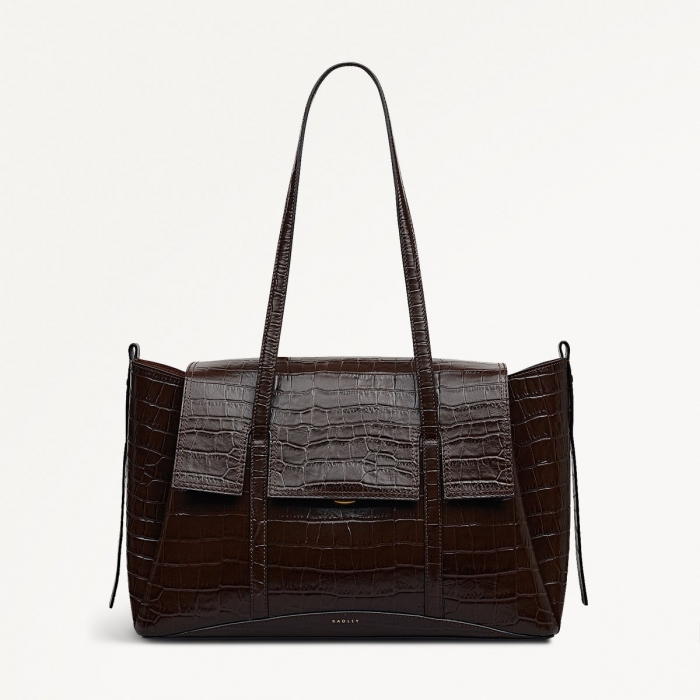 Radley London The Chancery - Large Flapover Shoulder - Dark Oak