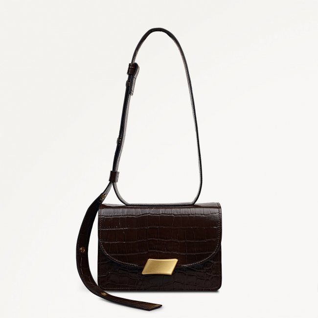 Radley London The Belsize - Small Flapover Shoulder - Dark Oak