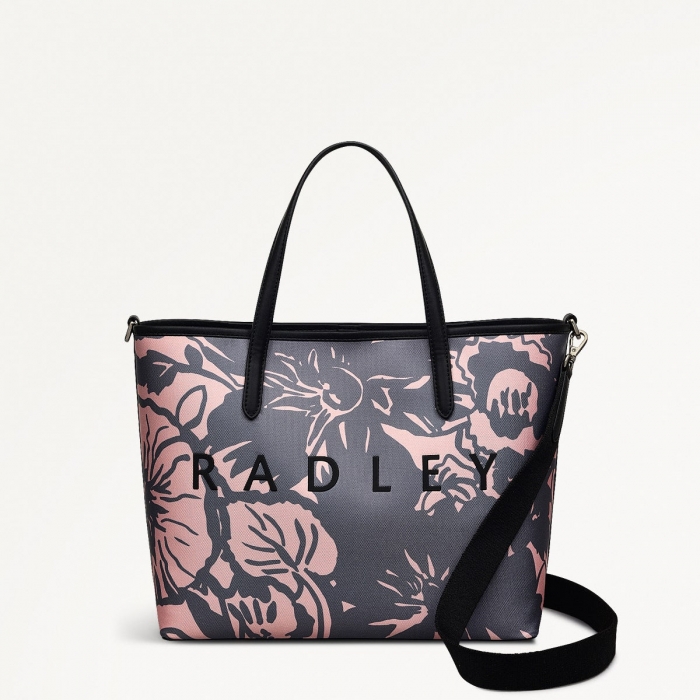 Radley London Southwell Gardens - Floral - Medium Open Top Grab - Black