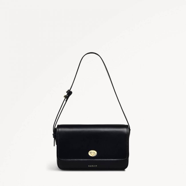 Radley London Magpie Lane - Small Flapover Shoulder - Black