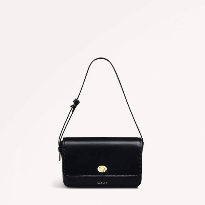 Radley London Magpie Lane - Small Flapover Shoulder - Black