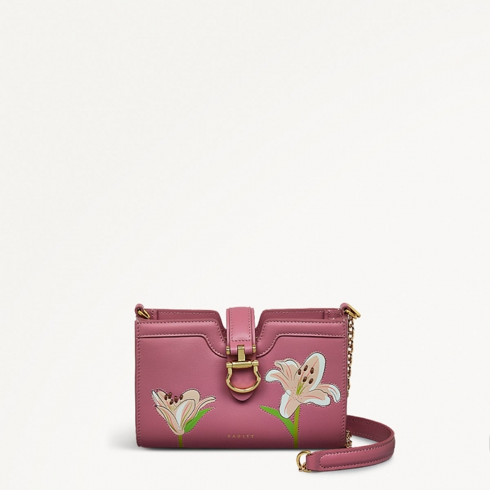Radley London Kentucky Derby SS25 - Large Phone Cross Body - Sienna Pink