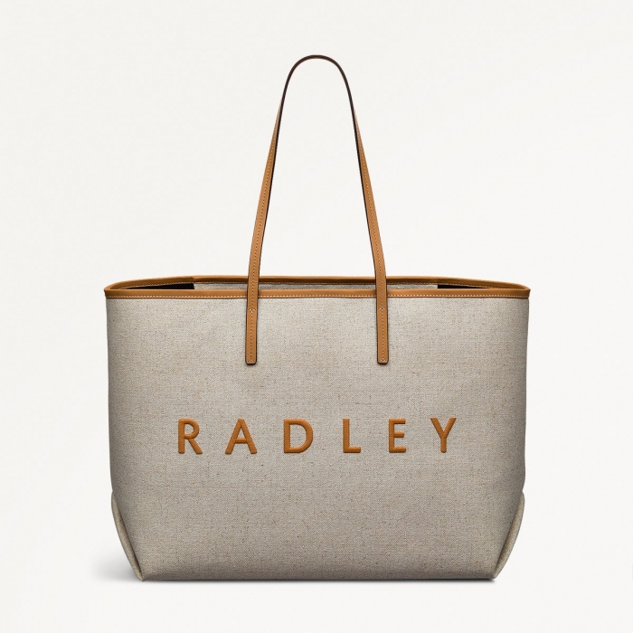 Radley London Sutherland Row - Large Open Top Tote - Saddle