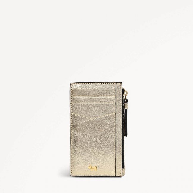 Radley London Drapers Road - Medium Ziptop Coin Purse - Icy Gold