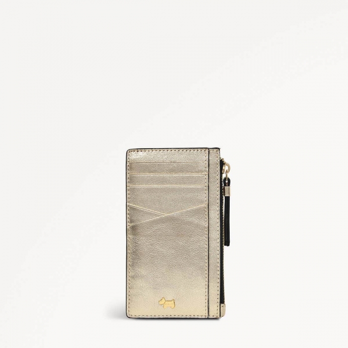 Radley London Drapers Road - Medium Ziptop Coin Purse - Icy Gold