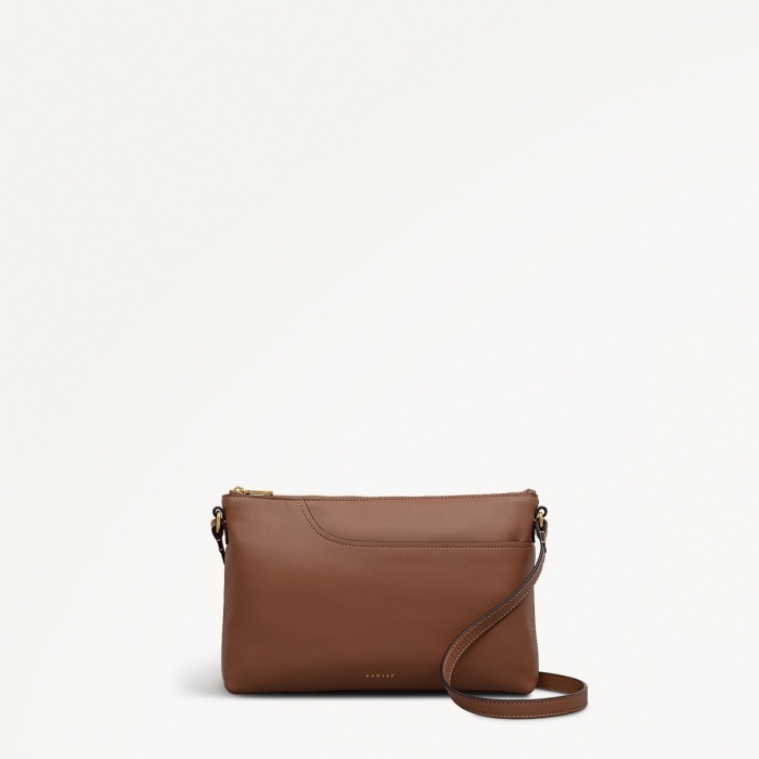 Radley London Pockets - Medium Ziptop EW Cross Body - Saddle