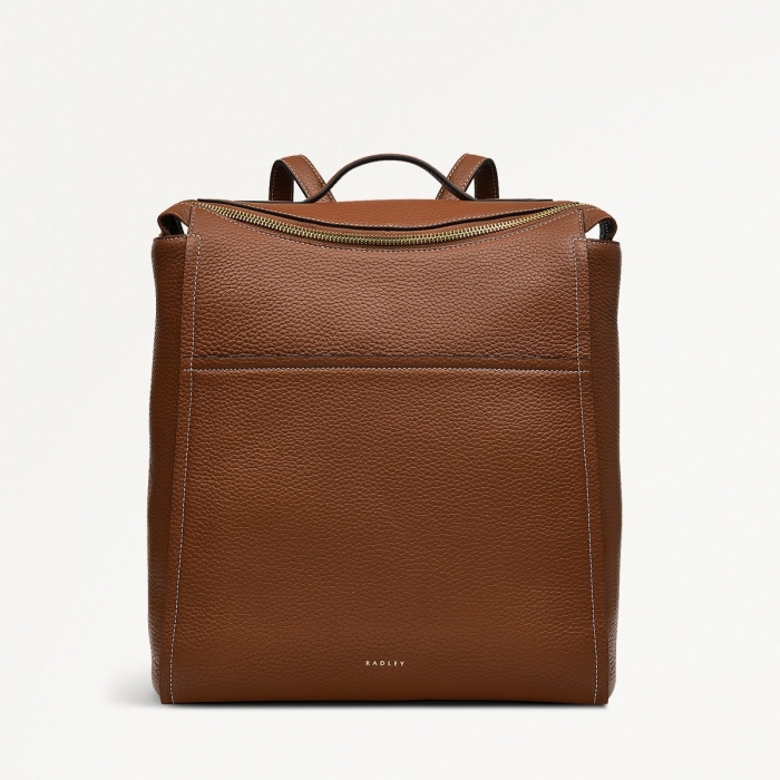 Radley London Oak Street - Medium Ziptop Backpack - Saddle