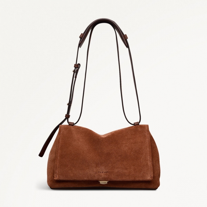 Radley London Mercer Street - Medium Flapover Shoulder - Russet