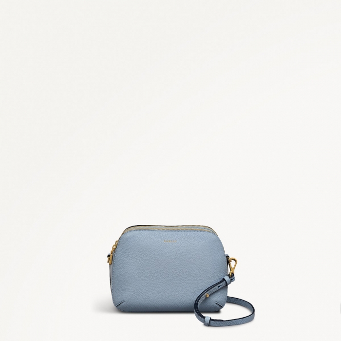 Radley London Dukes Place - Medium Ziptop Crossbody - Smoke Blue