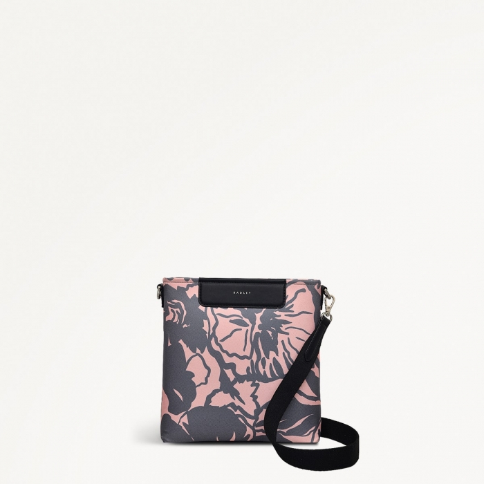 Radley London Southwell Gardens - Floral - Small Ziptop Cross Body - Black