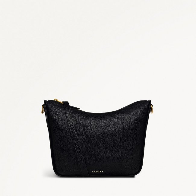 Radley London Oak Street - Medium Ziptop Crossbody - Black