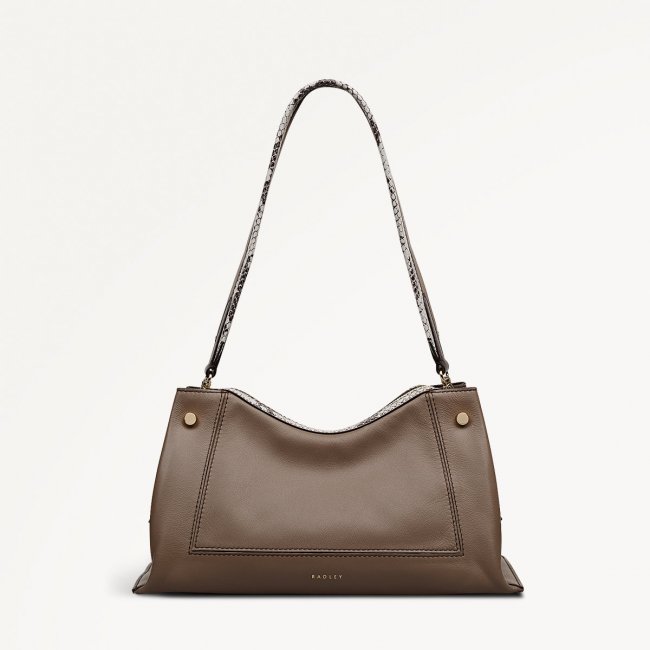 Radley London Hope Gardens - Medium Ziptop Shoulder - Coffee Radley London Hope Gardens - Medium Ziptop Shoulder - Coffee