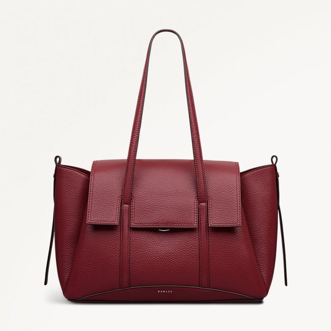 Radley London The Chancery - Medium Flapover Shoulder - Carmine Radley London The Chancery - Medium Flapover Shoulder - Carmine