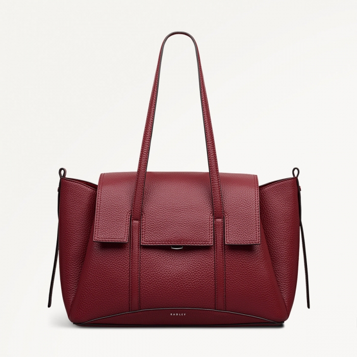 Radley London The Chancery - Medium Flapover Shoulder - Carmine