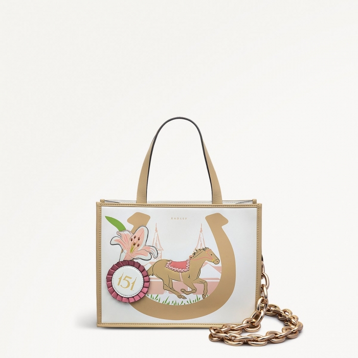 Radley London Kentucky Derby SS25 - Small Open Top Grab - Chalk