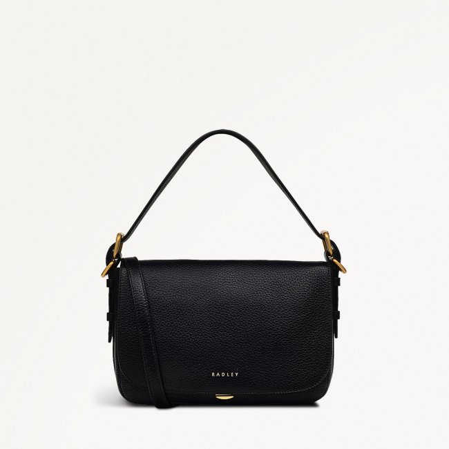 Radley London Grafton Street - Small Flapover Crossbody - Black Radley London Grafton Street - Small Flapover Crossbody - Black