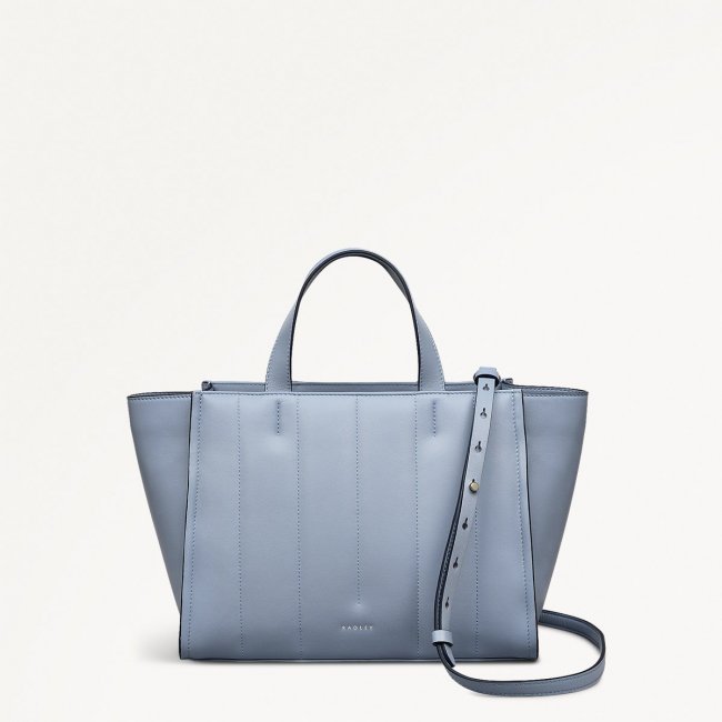 Radley London Oak Street - Medium Ziptop Grab - Smoke Blue