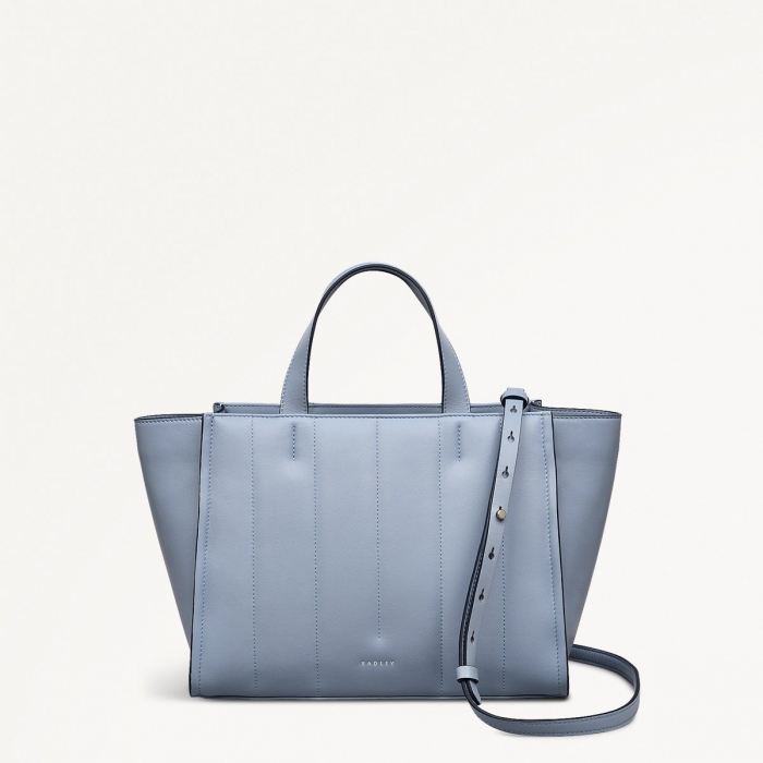 Radley London Oak Street - Medium Ziptop Grab - Smoke Blue