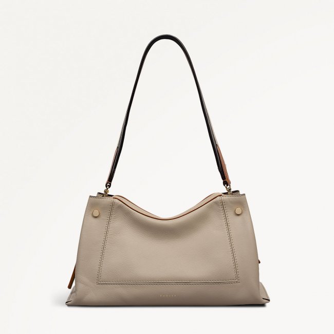 Radley London Hope Gardens - Medium Ziptop Shoulder - Porcini