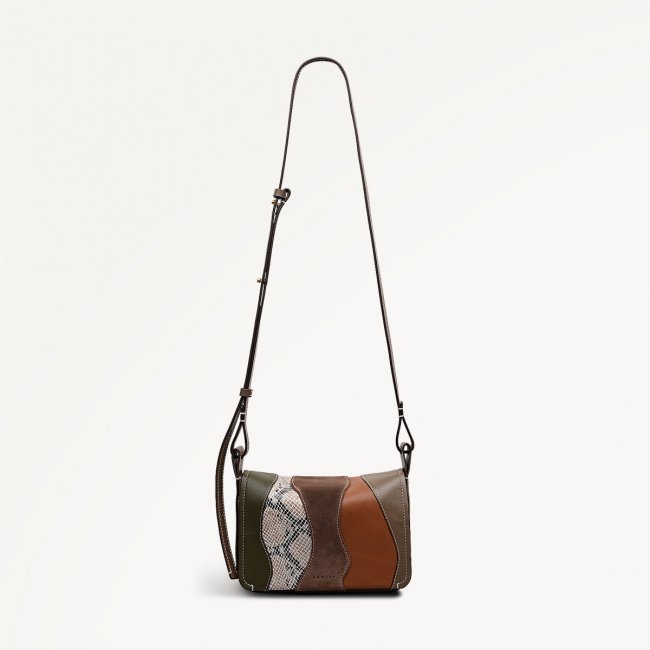 Radley London Westwell Lane - Small Flapover Cross Body - Coffee