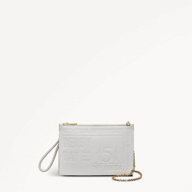 Radley London Kentucky Derby SS25 - Medium Ziptop Cross Body - Chalk
