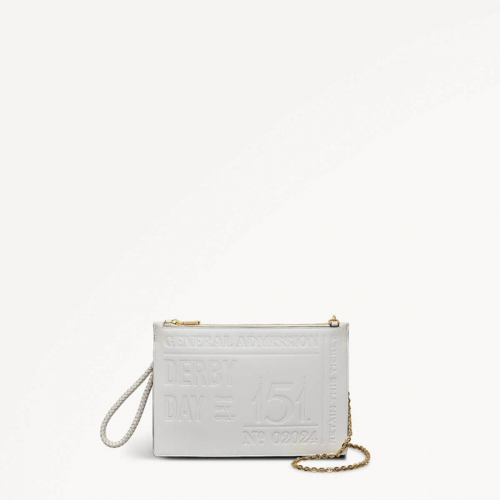 Radley London Kentucky Derby SS25 - Medium Ziptop Cross Body - Chalk