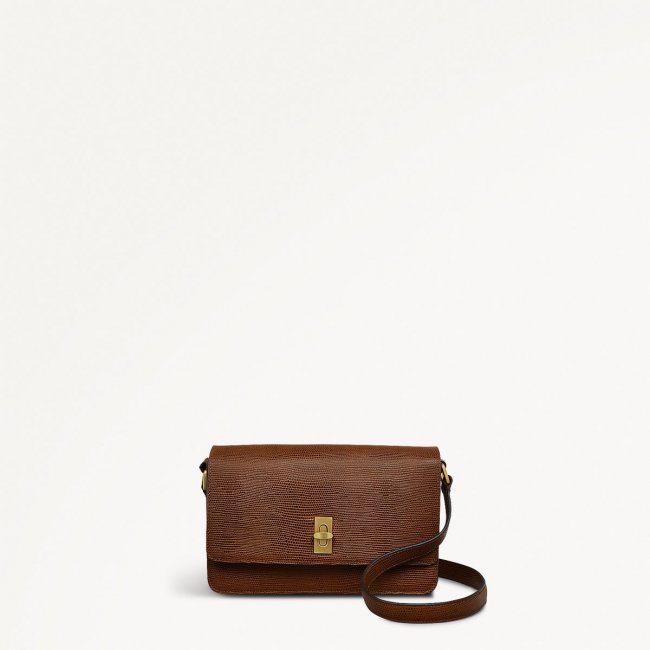 Radley London Threadneedle Street - Small Flapover Crossbody - Saddle