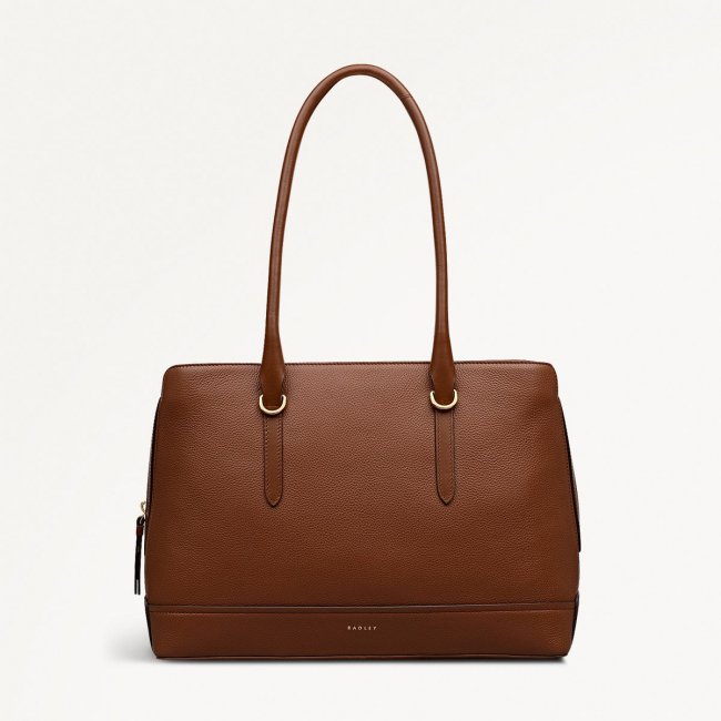 Radley London Paddington Place - Medium Ziptop Shoulder - Indus Tan