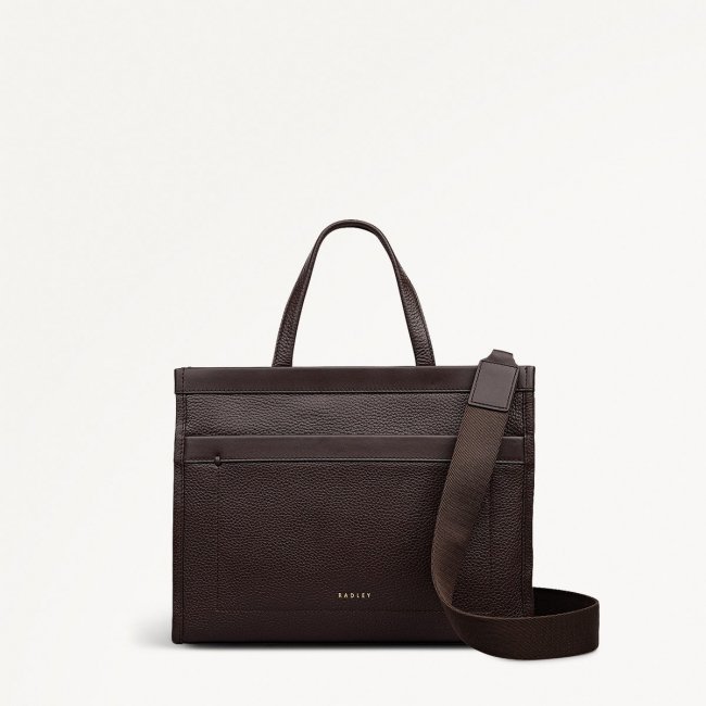 Radley London Alba Place - Small Ziptop Grab - Dark Oak