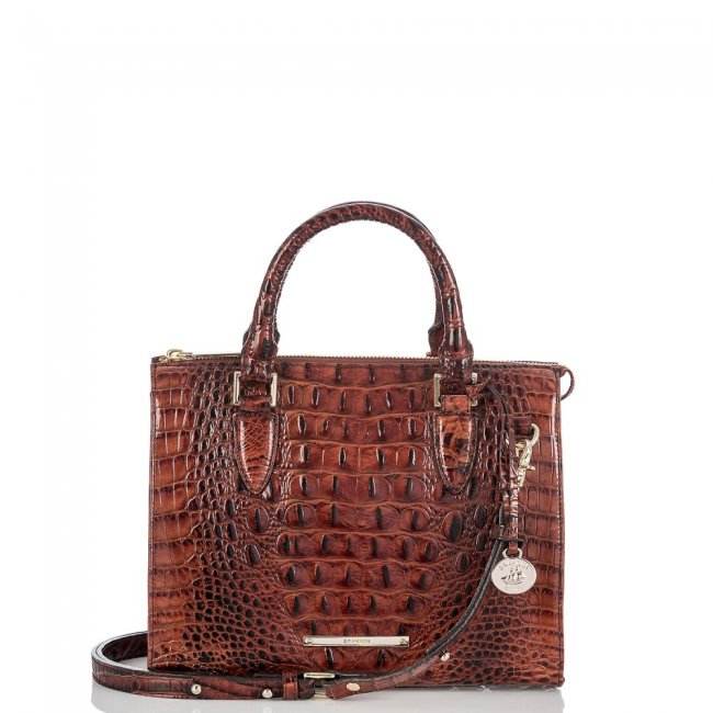 Brahmin Anywhere Convertible Handbag | Pecan Melbourne ID:Brahmin-203107
