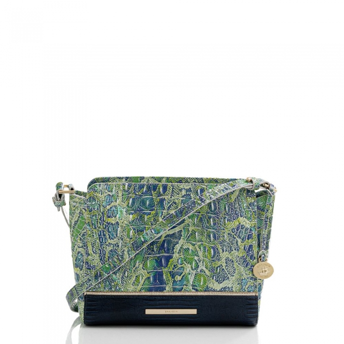 Brahmin Carrie Crossbody Green Viper Mackay ID:Brahmin-203324
