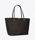 Tory Burch T MONOGRAM ZIP TOTE - Black Tory Burch T MONOGRAM ZIP TOTE - Black