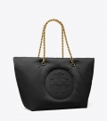 Tory Burch ELLA CHAIN SOFT TOTE - Black Tory Burch ELLA CHAIN SOFT TOTE - Black