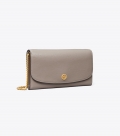 Tory Burch ROBINSON CHAIN WALLET - Gray Heron Tory Burch ROBINSON CHAIN WALLET - Gray Heron