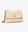 Tory Burch KIRA CHEVRON CONVERTIBLE SHOULDER BAG - New Cream Tory Burch KIRA CHEVRON CONVERTIBLE SHOULDER BAG - New Cream