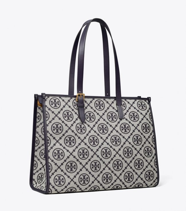 Tory Burch T MONOGRAM TOTE - Tory Navy
