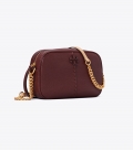 Tory Burch MCGRAW TEXTURED LEATHER CAMERA BAG - Muscadine Tory Burch MCGRAW TEXTURED LEATHER CAMERA BAG - Muscadine