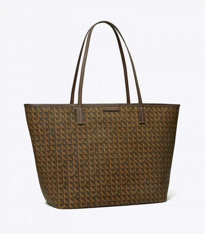 Tory Burch EVER-READY ZIP TOTE - Chocolate