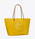Tory Burch ELLA CHAIN TOTE - Deep Canary Tory Burch ELLA CHAIN TOTE - Deep Canary
