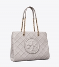Tory Burch FLEMING SOFT CHAIN TOTE - Bay Gray Tory Burch FLEMING SOFT CHAIN TOTE - Bay Gray