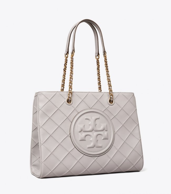 Tory Burch FLEMING SOFT CHAIN TOTE - Bay Gray
