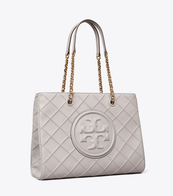 Tory Burch FLEMING SOFT CHAIN TOTE - Bay Gray