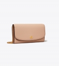 Tory Burch ROBINSON PEBBLED CHAIN WALLET - Goan Sand Tory Burch ROBINSON PEBBLED CHAIN WALLET - Goan Sand