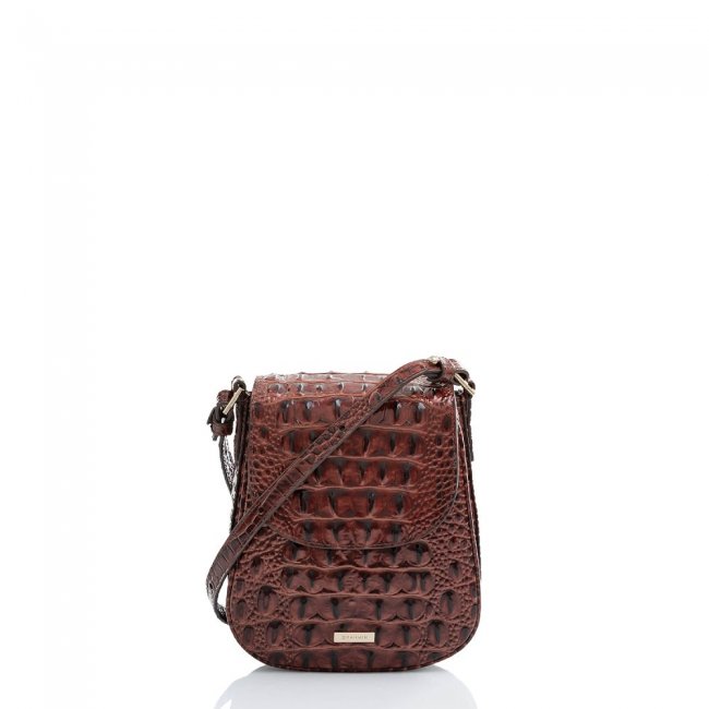 Brahmin Everlee | Vintage Brown Leather Crossbody Bag ID:Brahmin-203345