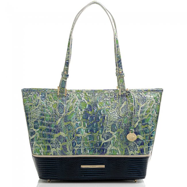 Brahmin Medium Asher Green Viper Mackay ID:Brahmin-202743